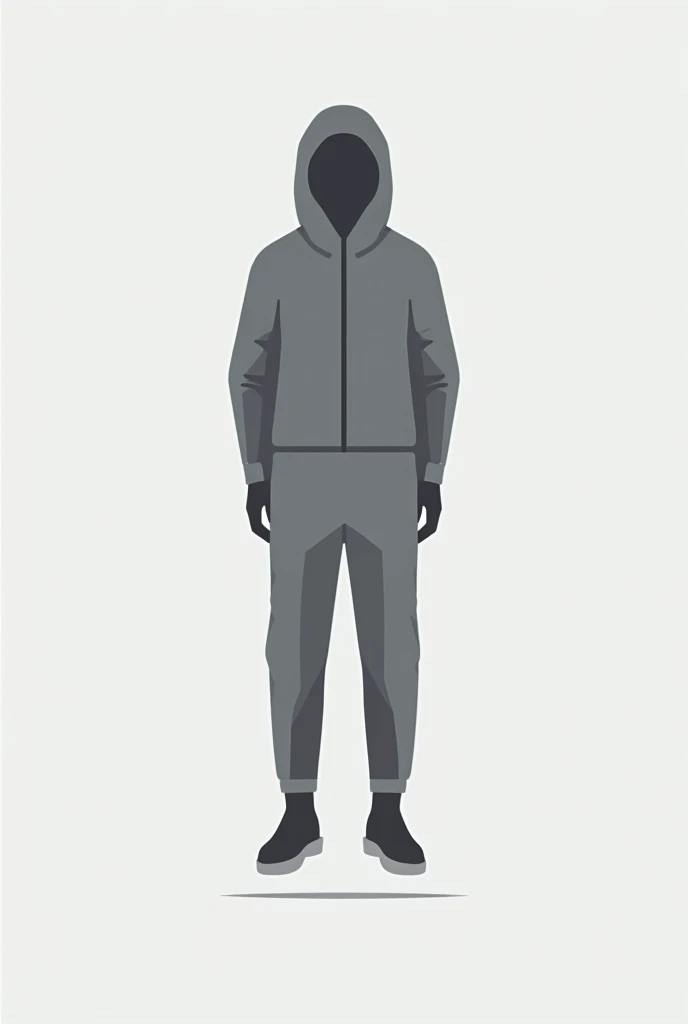 A homo neanderthalensis wearing a sports jacket, navy blue cap and pants made of Tactel fabric 