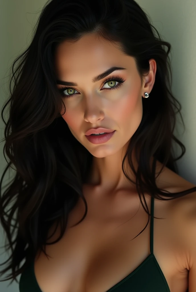 Photo of Megan Fox in a jungle looking into the camera