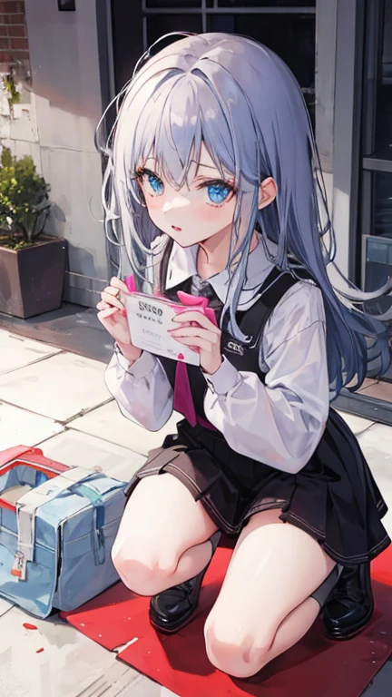 A girl in a garden, beautiful detailed eyes, beautiful detailed lips, extremely detailed eyes and face, long eyelashes, outdoors, pastel-colored scene, hearts floating in the air, the girl wears stirrup legwear, toes