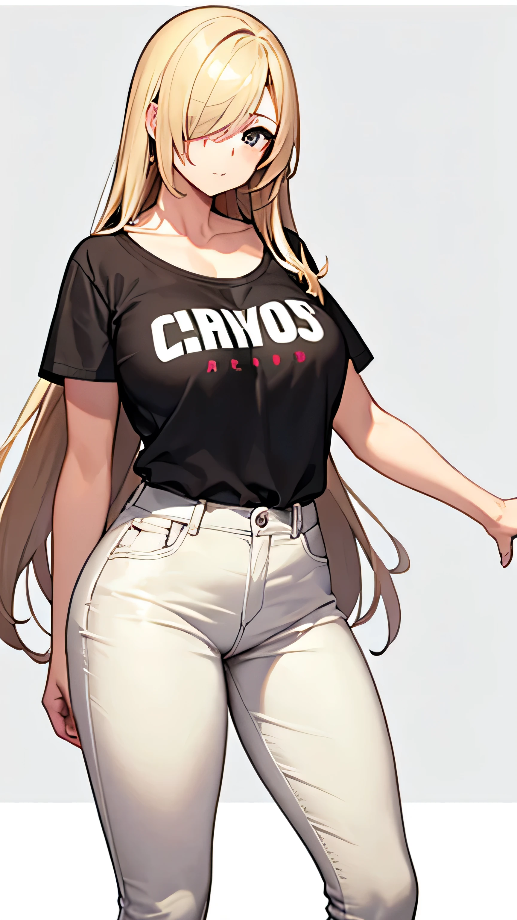 "(Mature and realistic portrayal:1.2) Sailor Moon (golden bronde hair) exuding confidence as she holds a microphone, her blonde hair cascading down, adorned in stylish black white denim clothes from the 2000s, with a backdrop filled with donuts."