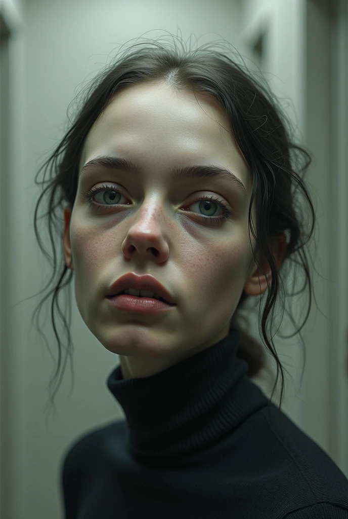 photo of 20 yo woman, looking at viewer, nude sitting on window, window looking out over planet in background, in spaceship, looking at viewer, portrait, <lora:epiNoiseoffset_v2:1.2>, (textured skin, skin pores:1.2), (moles:0.8), (imperfect skin:1.1), intricate details, goosebumps, flawless face, (light freckles:0.9),, ((photorealistic):1.1), (raw, 8k:1.2), hyper realistic, HDR, cinematic, dark, muted colors, slate atmosphere