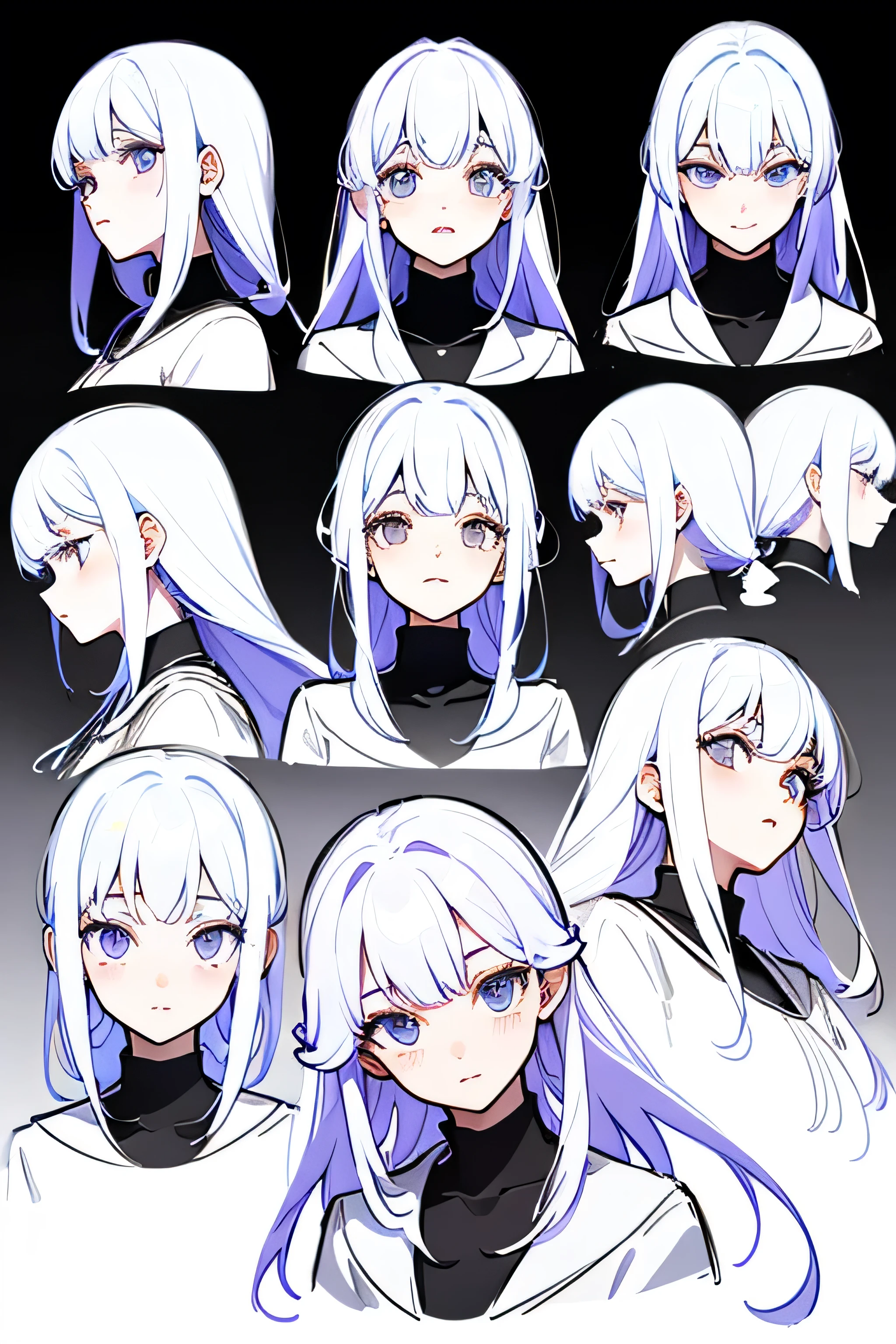 Emotionless face、3×3