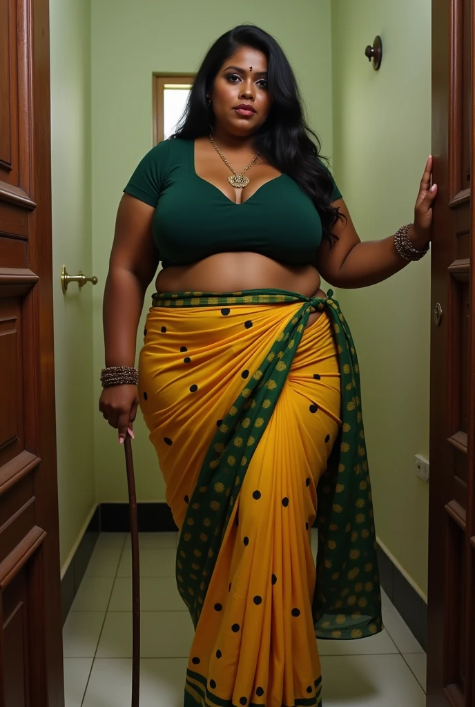indian middle aged aunty, at the farm, while farming, wearing a half sexy saree, very thick body, middle aged, very very big tits, bending over, while planting seeds
