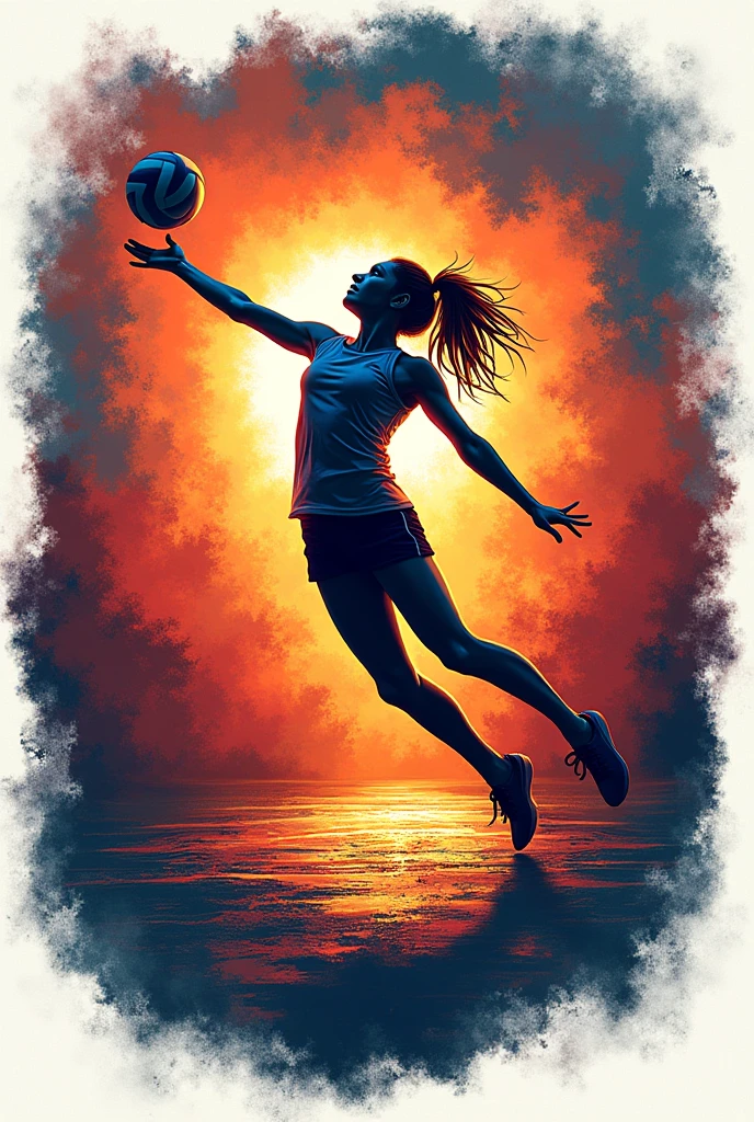 

*Title:* Stitches and turns

*Image:* Una Image que combina elementos del voleibol y el patinaje artístico.. For example, A photo of a girl jumping to finish a point in volleyball., While another skates in the background, Creating an ice circle around the volleyball court..

*colors:*

- Fund: A gradient that goes from light blue (representing the skating rink) to deep orange (Representing the passion and energy of volleyball).
- Title: White or silver, Stand out against the background.

*Additional Elements:*

- A volleyball and a figure skater intertwined, symbolizing the union of the two protagonists and their passions.
- Un subTitle que capture la esencia de la historia., as "A love that goes beyond the court and the track
