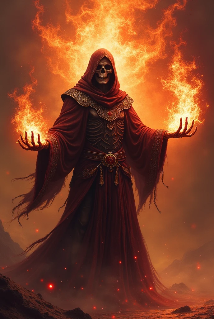 realistic demons and fire, Arcanorum Astrum, черное и белые цвета, write Arcanorum Astrum, inscription on the painting Arcanorum Astrum, all in dark colors, ritual with sacrifice, black holes instead of faces, fog and smoke, black colors, necromancer looking at the sky, darkness instead of eyes, black holes instead of eyes, all in smoke, fog and fire, against the background of a huge pentagram, sacrifice, ritual dagger in his hands, skulls, bones and blood