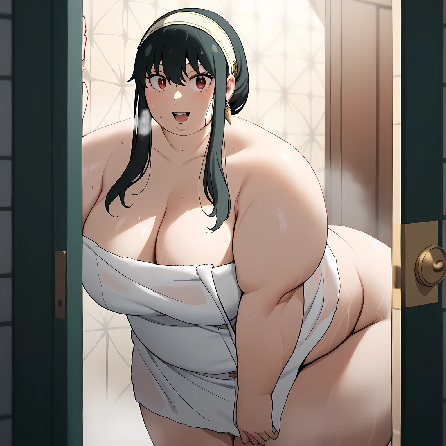 alone，male，chubby，Fat minora，Shirtless， alone， detailed， high resolution，， masterpiece，Excessive obesity，Obesity in the extremities，correct body proportions，overweight，Himi Tomoki，tomoki，mankind, bathtub, peeing, penis, happy, big belly, boobs,