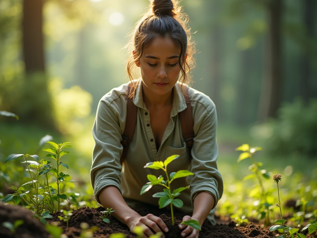 Environment And Me The Power of Individual Action in Environmental Stewardship - SeaArt AI