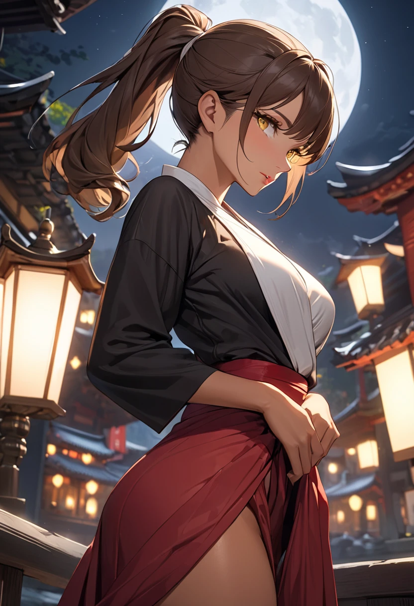 realisticlying、 girl、Close-up from the ground wearing white sneakers、Wear red plaid shorts that accentuate your buttocks、Breasts enlarged、Versatile sexy poses、Wearing glasses、Face smile、Tokyo on Christmas Night、sexly