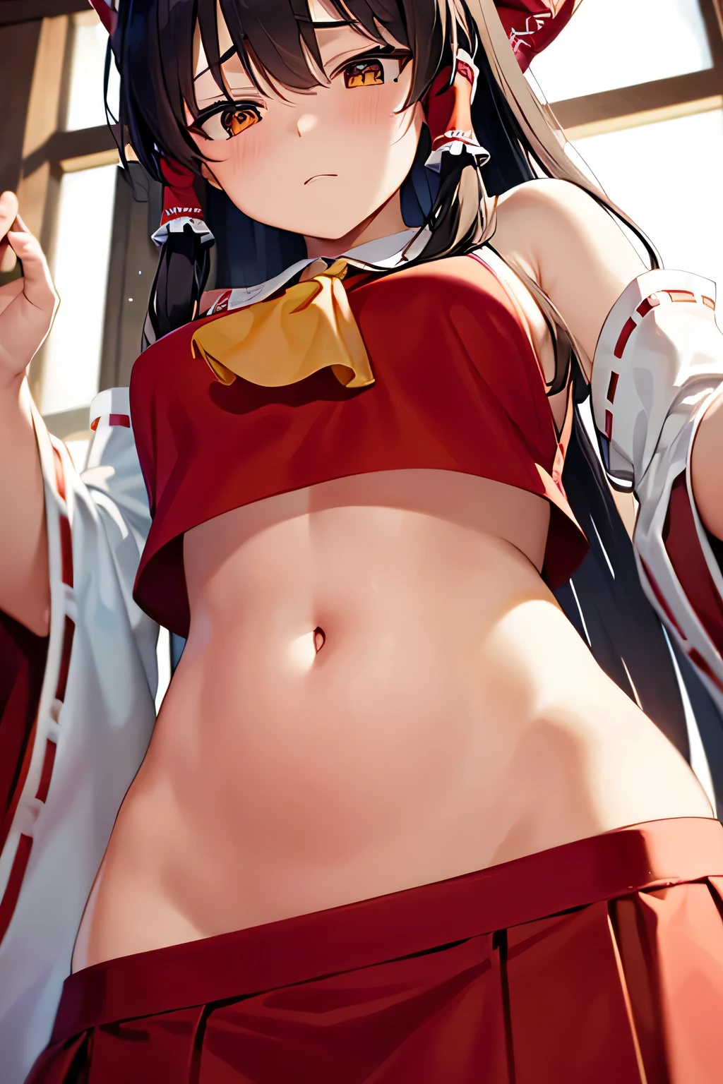 8K,master piece,アニメ,Perfect Anatomy,Suguha Kirigaya,1female,crossed eyes,(rolling eyes),open mouth,(tongue out),(crying),underboob,(highleg),((lowrise micro skirt)),short hair,large breasts,(slim body)