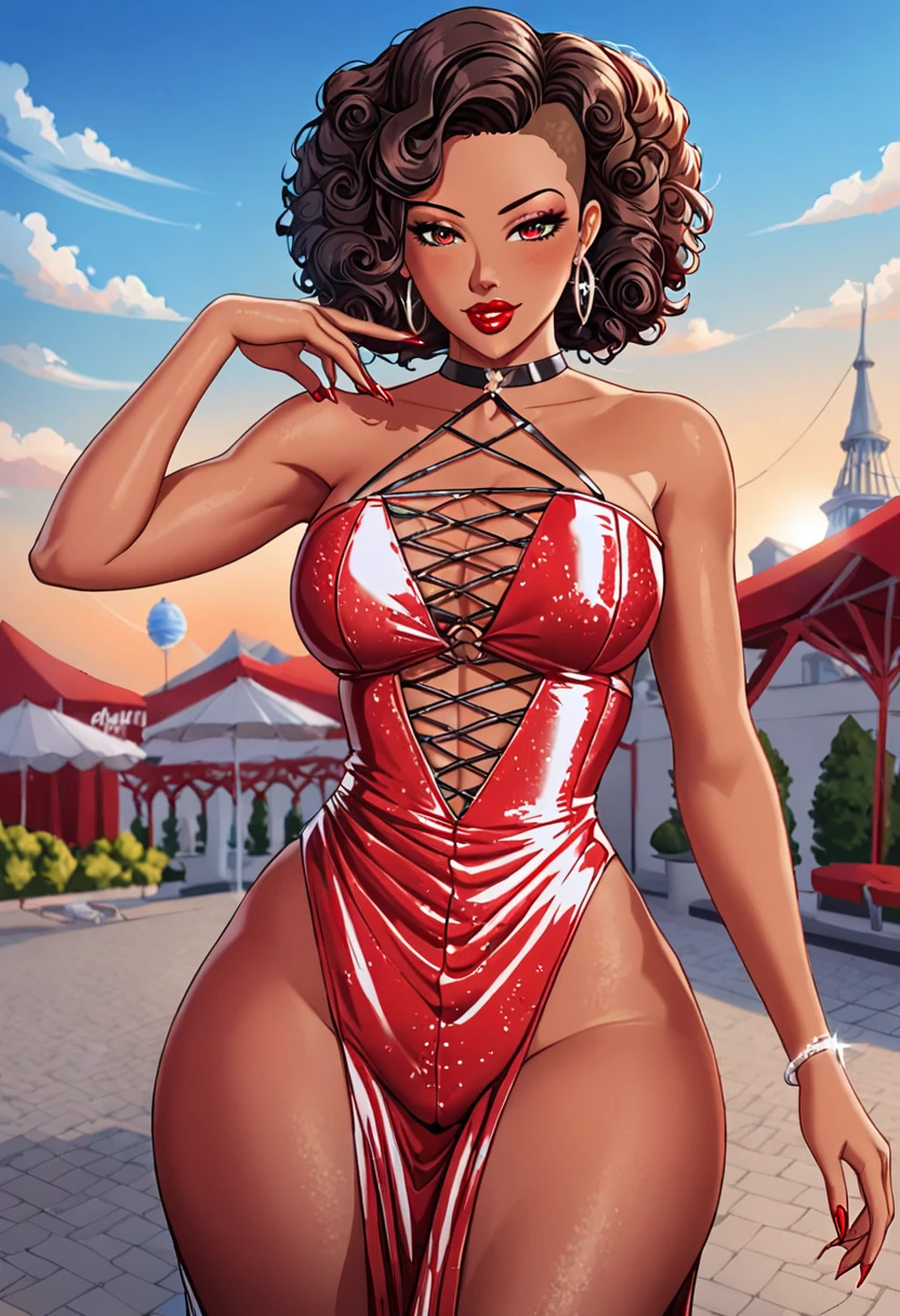 neon sslime, physique: (A (bottom-heavy, superior) body part, exaggerated curves), narrow triangular waist, wide trapezoidal hips, [Woman: Dua Lipa as Megan thee Stallion as Vixen (from dc comics), drop dead gorgeous bitch duo, 32 years old, Perfect lady duo], (location: balloon carnival), {{{masterpiece photography}}}, genetically modified to have the widest hips in the world with the smallest chest in the World, with lots of bio-translucent slime & lime inflatable parts & and big puffy sleeves, (lighting: cinematic), soft lighting, (film: Fujifilm superia), [motion picture film gauge: 70 mm], by DynastySeries FashionNova, uhd, best quality, sharp focus, extremely detailed, ultra photo-realistic resolution, (focus: sharp), warm color palette, exaggerated curves