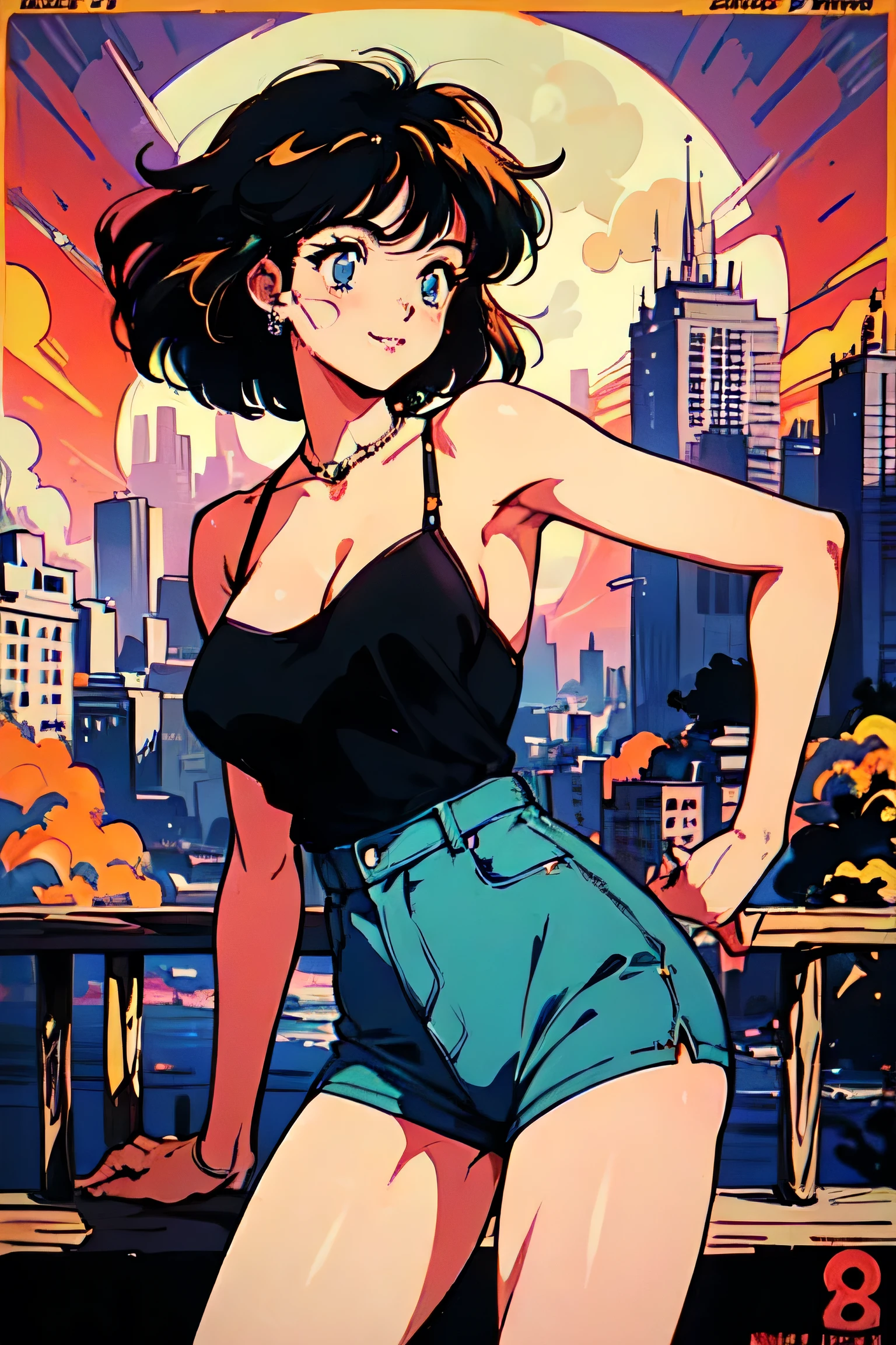 (80's, retro, city pop poster:1.5), (album cover), (masterpiece, best quality), (anime, illustration),
best photo pose, dynamic angle, cowboy shot, blonde Russian girl, 19 years old, Large breast, Wide hips, Bubbly ass, Round buttocks,
girl, solo, smile, perfect detail eyes, delicate face, blue eyes, red bathing suit
high fashion sunglasses, smoking cigarette,