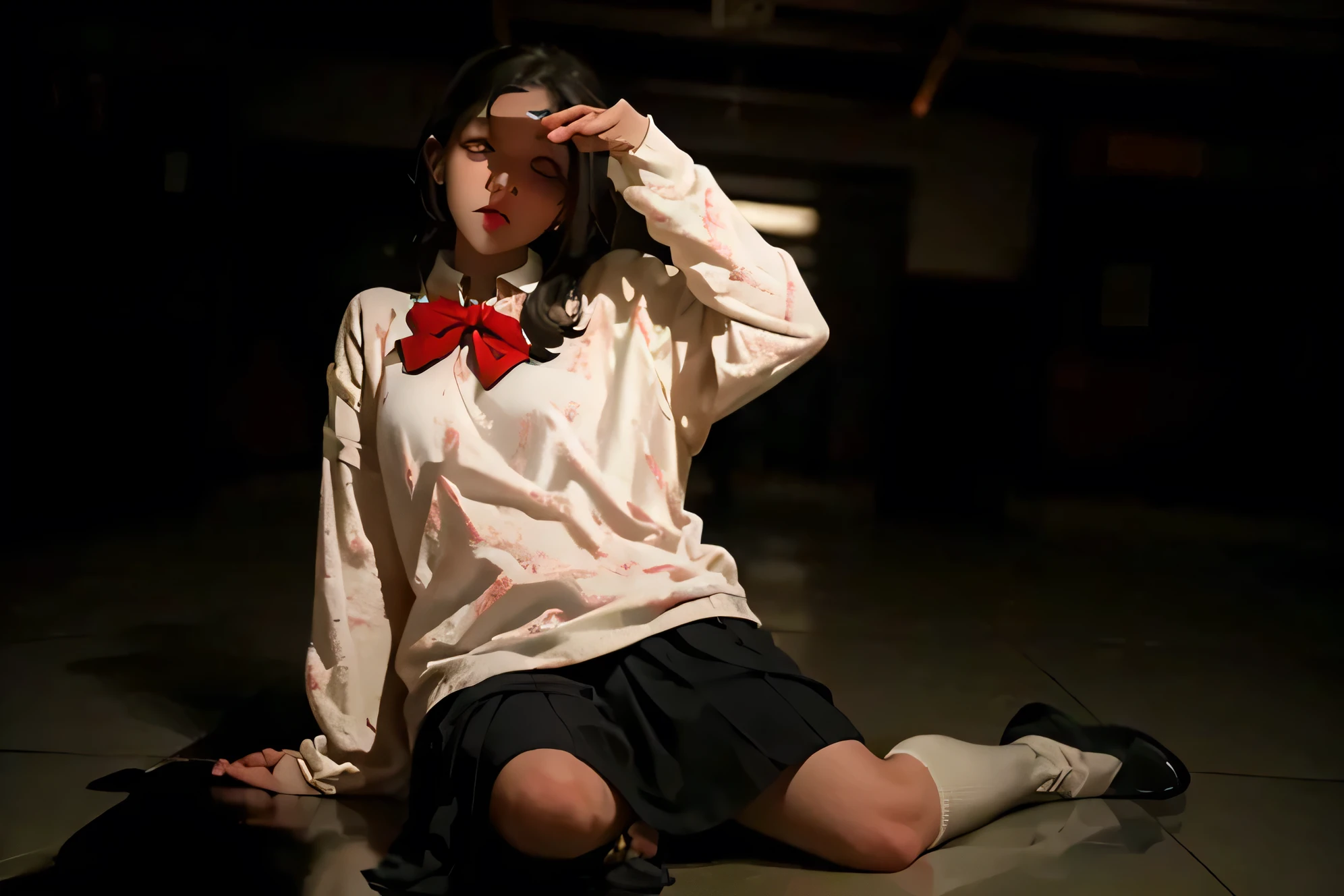 (Best quality, 8k, 32k, Masterpiece, UHD:1.2), "Transform the scene into Kami High School from Dandadan, capturing its eerie yet mundane atmosphere. The setting is a slightly dilapidated Japanese high school at twilight, with long, empty hallways dimly lit by flickering fluorescent lights. The floors are scuffed, and the walls are lined with old bulletin boards and fading posters, evoking a sense of time-worn familiarity. Shadows loom in the corners, stretching unnaturally as though alive.
Subtle, haunting elements pervade the scene. In the background, faint and distorted ghostly figures peer out from behind classroom doors, their forms barely visible but undeniably menacing. Some appear as shadowy humanoid silhouettes, while others are grotesque monsters with glowing eyes or twisted features, lurking in the darker recesses of the school. A heavy mist pools low along the floor, adding a chilling effect, while faint handprints and smudges appear on the windows, hinting at the paranormal.
The atmosphere is tense and unsettling, but the iconic school details remain: rows of lockers, sliding doors, and chalkboards visible through open classrooms. There are no crowds or students to disturb the ghostly solitude, and no texts or logos to distract from the ominous vibe. The scene perfectly blends the ordinary school setting with the sinister, supernatural undertone that defines Dandadan’s eerie world."