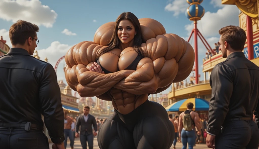 (massive asian female bodybuilders with huge thighs:1.8), (muscular thighs:1.8)