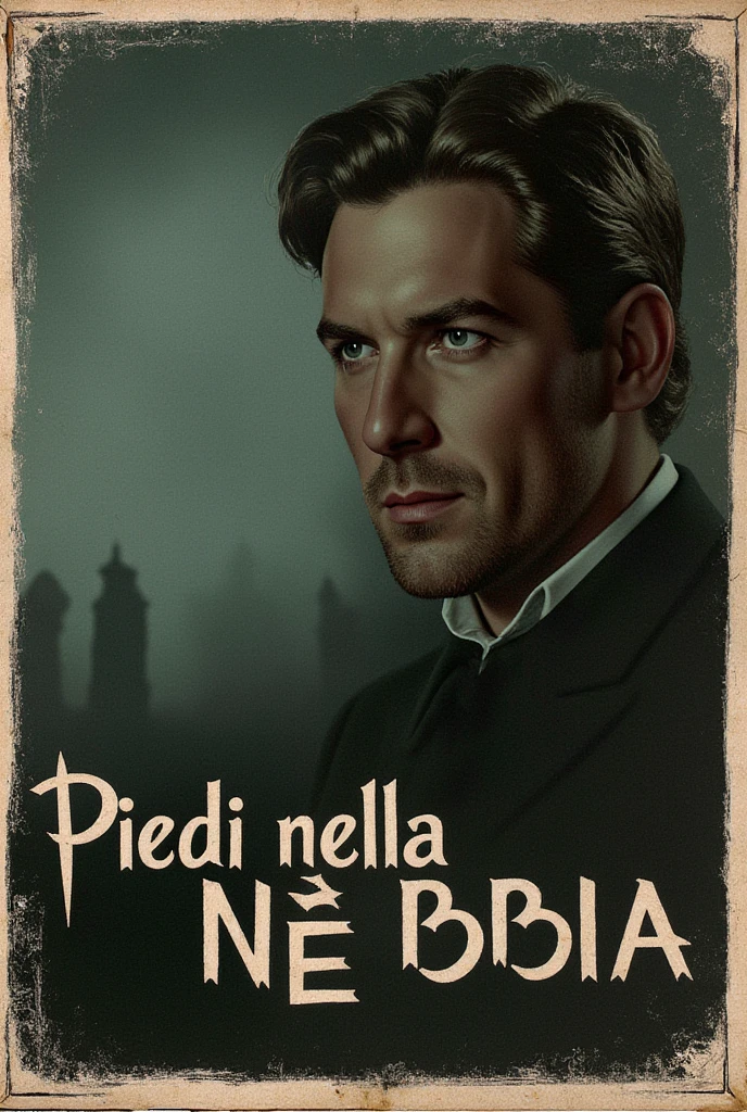 Movie Poster - a vintage poster for "piedi nella nebbia"