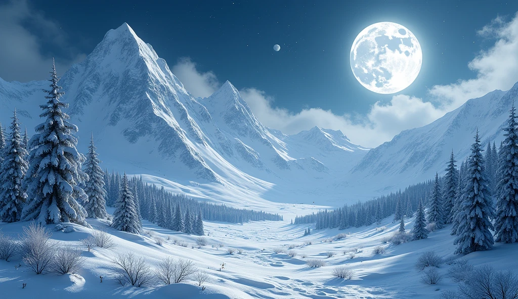 4K, hdr, High quality, tree house, Beautiful, Space Trader, looks away, Sparkling snowdrifts, Frozen tundra, Arctic sea ice, nigh sky, stars, Clouds, Fiery sky, space, Moon, Works of art by Jean-Honor Fragonard and Michal Karcz