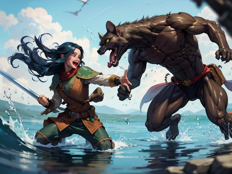 <lora:horseman_v0.2:1>
horseman, 1girl, warrior, fighting, foreshortening, paladin, debris, incoming attack, sword, swinging, torn clothes, hooves,, masterpiece, best quality, highly detailed