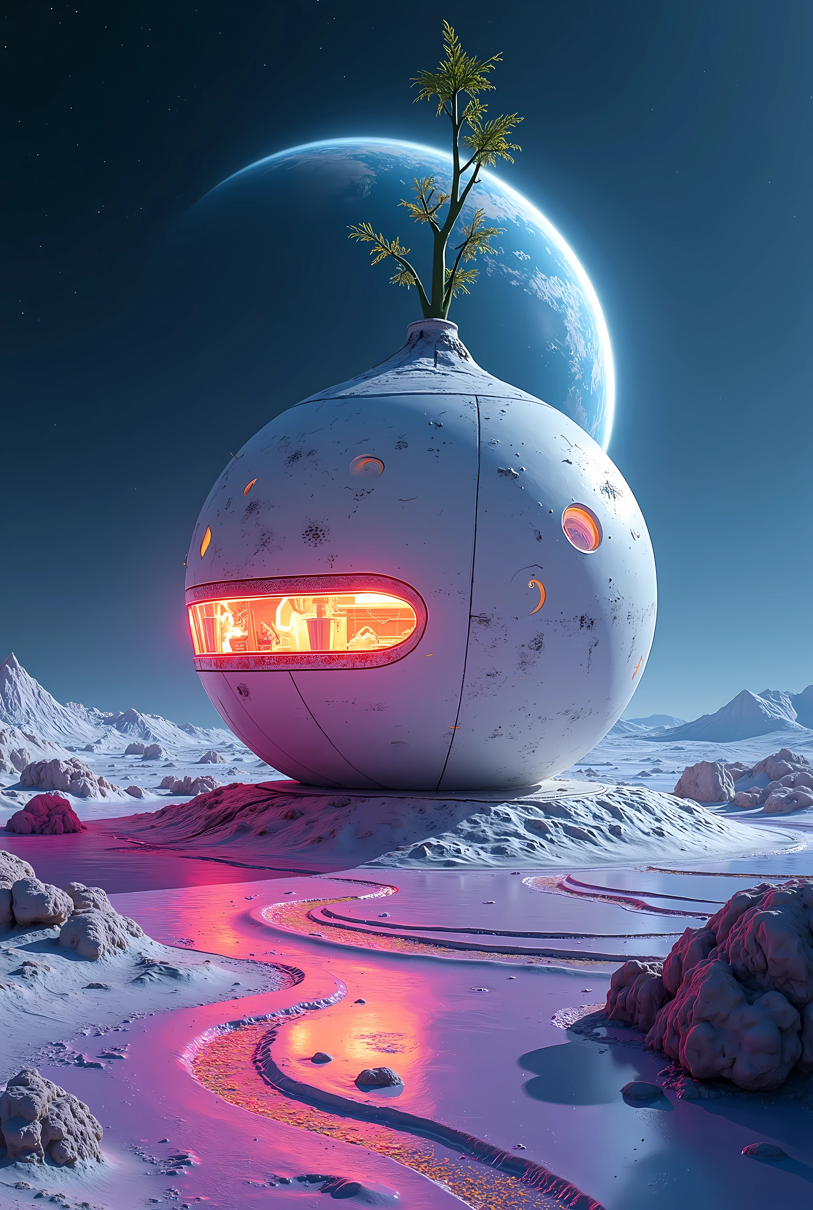  typography , Moon base, Beautiful Earth, break ( dub graffiti, "Moon base""Let's enjoy generating ""Let's create ‼ "), 