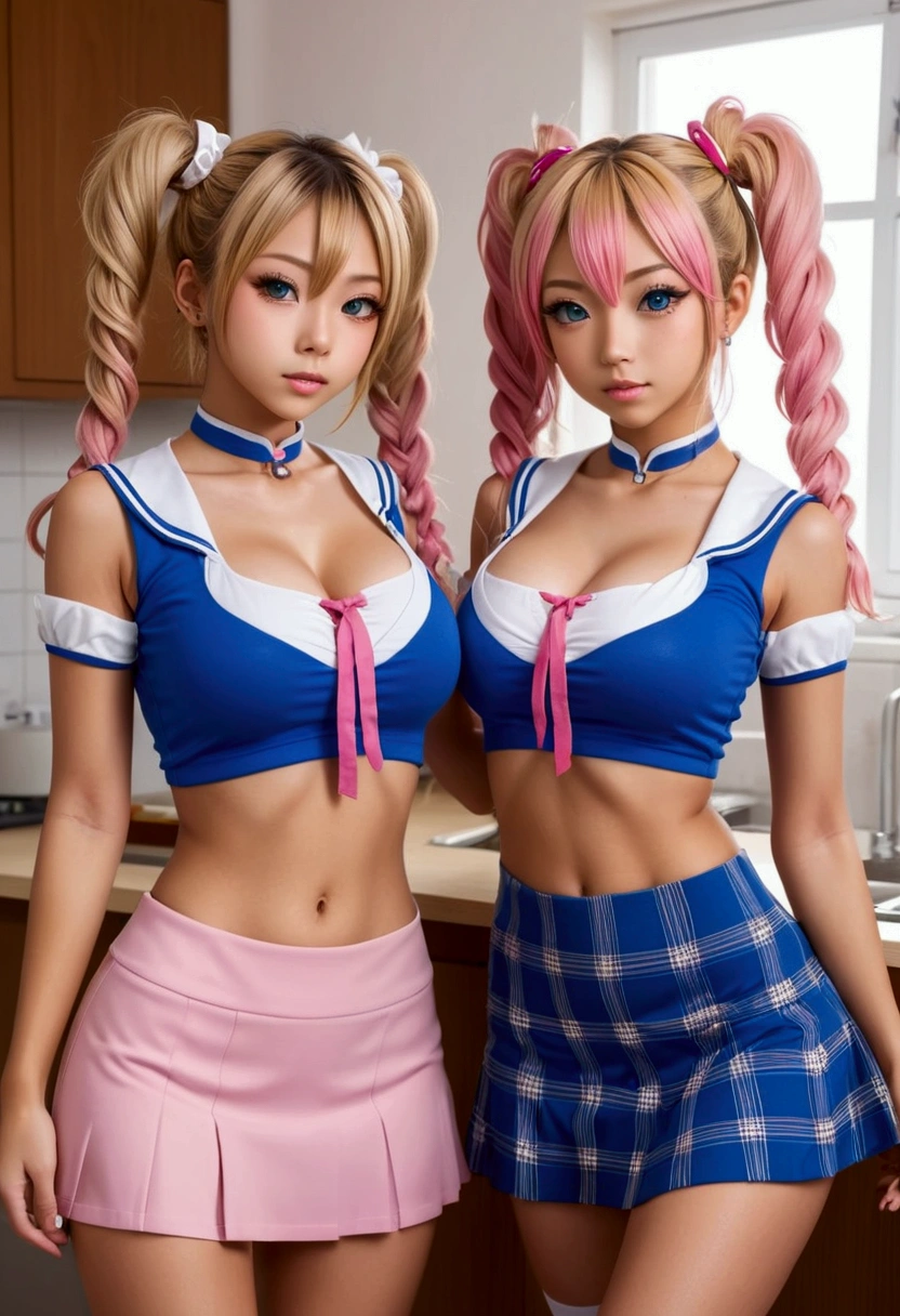 ((best quality)), ((masterpiece)), (detailed), Perfect face,Top quality、Top image quality、masterpiece、girl((ice blue、18 years old、Lovely woman、Best Bust、Optimal waist-hip ratio,Best body golden ratio,Beautiful light blue eyes、Breasts wide open, Blonde、War campaign,Warlike faces、Bikini,Navel vest、Mechanical skirt、ribbon,丝绸ribbon,high quality、Sitting,beautiful art、Background glow、Depth of Field,movie style,Photorealistic shots