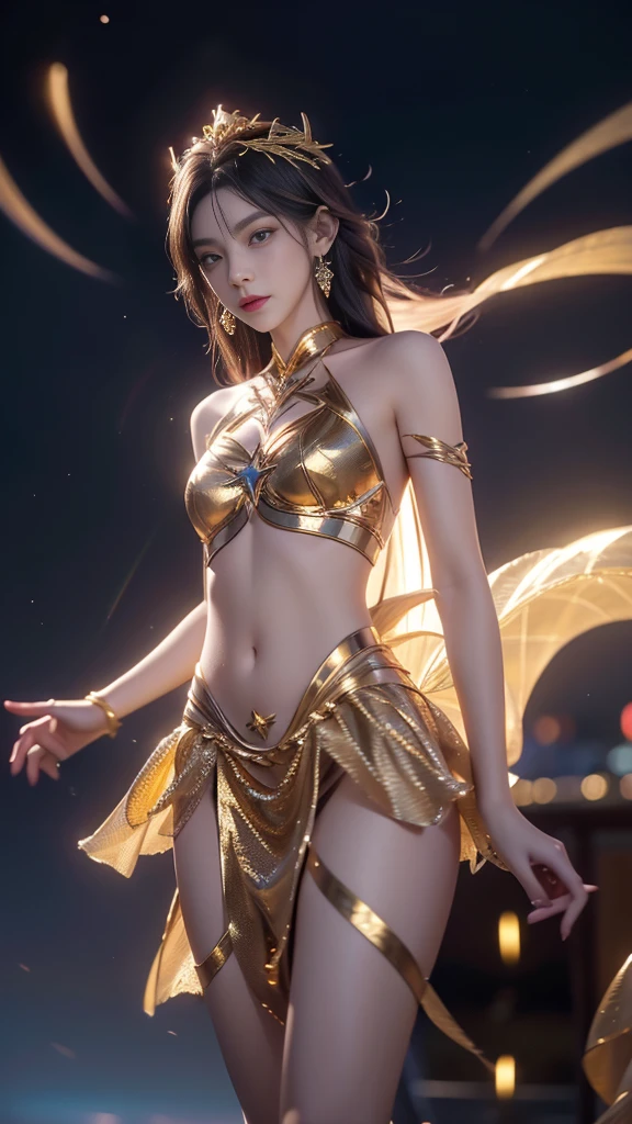 8K,Caucasian female dancer,Medieval dancer&#39;s costume,Super Beauty(Like the real thing),Professional quality high resolution、Perfect contrast、Perfect lighting、Perfect composition、Perfect Skin、Perfect Fingers、Perfect breasts、Perfect Hair、Perfect Face、Realistic facial features,masterpiece,Photorealistic RAW photos,Bright colors,Rich colors,50mm lens,Nikon D850,super highest quality,Slim figure,Perfect body line,完璧なhandの造形,Anatomical body balance,Highly detailed face,Highly detailed eyes,Beautiful Lips,Excellent light particles,Cinema Lighting,Makeup,Ultra-high resolution,Ultra-Realistic Skin,Sexy woman closeup,Ample breasts,Dynamic pose,A pose that emphasizes cleavage,smile,dancing,Sexy dancer costumes,Carmen,hand,
