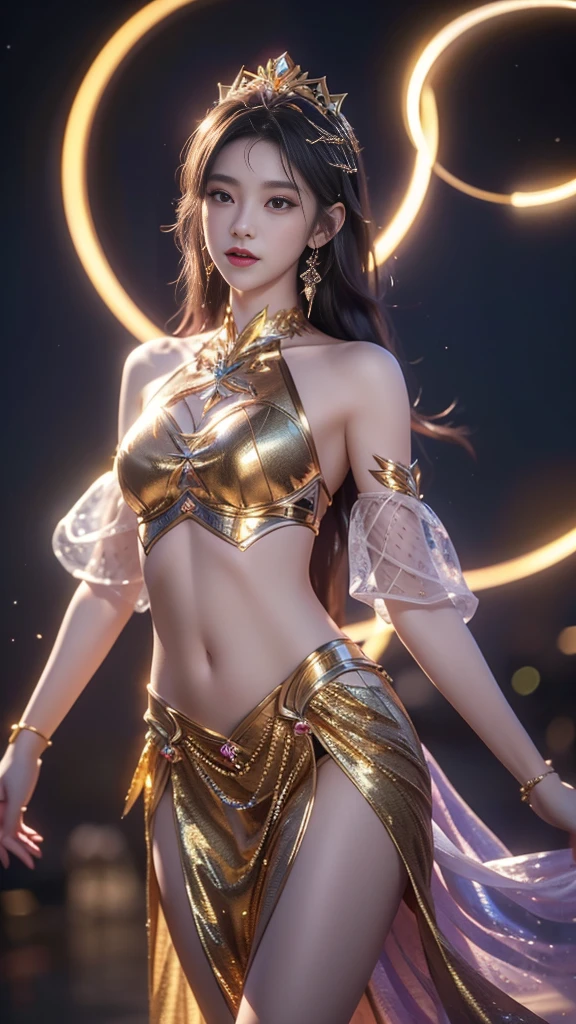 topless:1.3,masterpiece,8k,Very detailed,Highest quality,battlefield,(background:The warriors are fighting,Red Warrior,Green Warrior,Jumping,hacka,slush),(Middle Way:The queens are fighting,Blonde queen,Amber Heard,Black-haired queen,Park Bo-young,Fighting Pose),The lighting is dark and gloomy,Exquisite gold armor,Beautiful gold crown,An intricately carved silver sword,An elaborate eagle helmet.