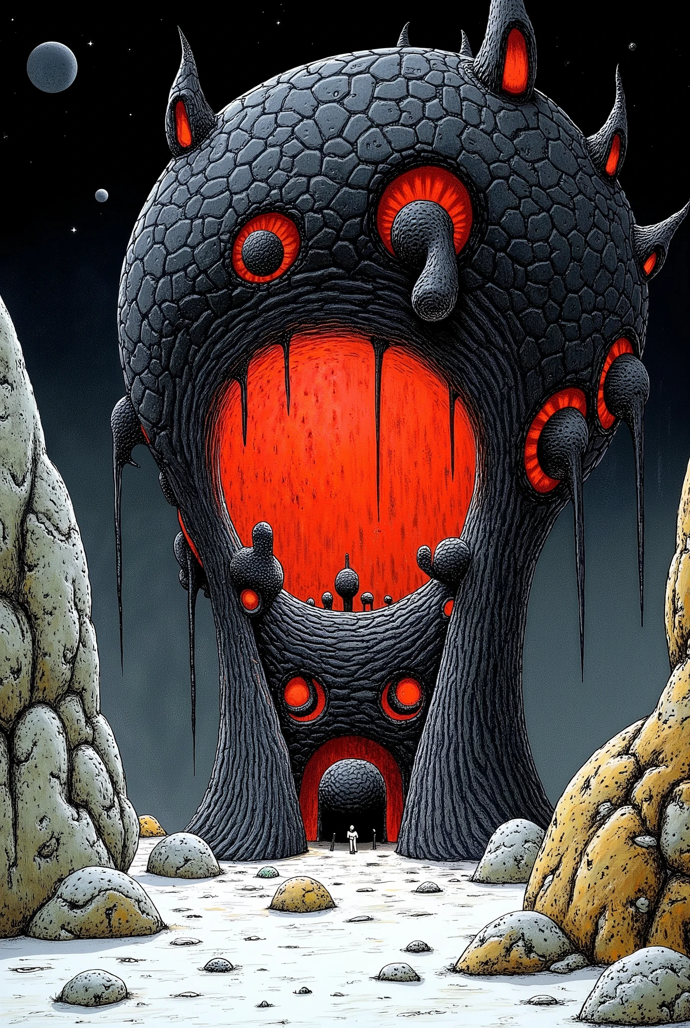 High detail painting in the style of (b3ks1nsk1:1.1) <lora:Beksinski1:0.5> (tank:1.2),
(fog, haze, structures, ominous, long, red, orange, sky, bones, skeleton, skull, creature, apocalyptic, teeth, silhouette, glowing, cathedral, floating, massive, lovecraftian, cracked, dry, crumbling, nightmarish, horror, gothic:0.8), surrealist, dystopian, absurdes, 8k high definition, highest quality, masterpiece, best quality, 8k, HDR, ultra-detailed, amazing, intricate
