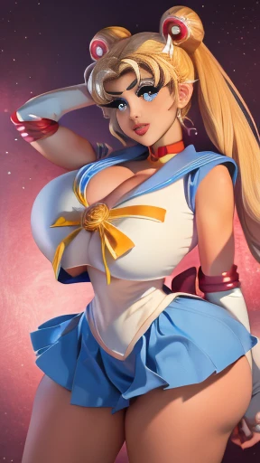 (  best quality), (  best quality) Tsukino Usagi's beautiful body, Big Breasts, Beautiful body ,  
