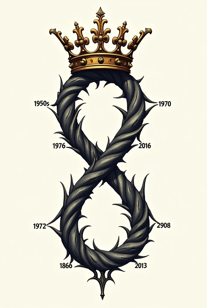 Criar um desenho novo realista baseado nessa imagem, Where the body is unbridled, leaving only the arms, the torso and the head, without the eyes, but with a golden crown, as pernas estao cortadas de maneira desproporcional, an opening in the sutured belly that drags up to the neck, The satanic creature only has one hand and it has a magic wand stuck in such a way that it looks fused together. This creature is a cosmic entity and is asleep. Seu corpo repouso no universo, with only the penumbra of the cosmos as a backdrop. This creature is pale white, Its few props are golden, sendo a coroa, a varinha cravasa na unica mao, e os pontos anelares que costuram seu corpo, mantendo o corpo fechado