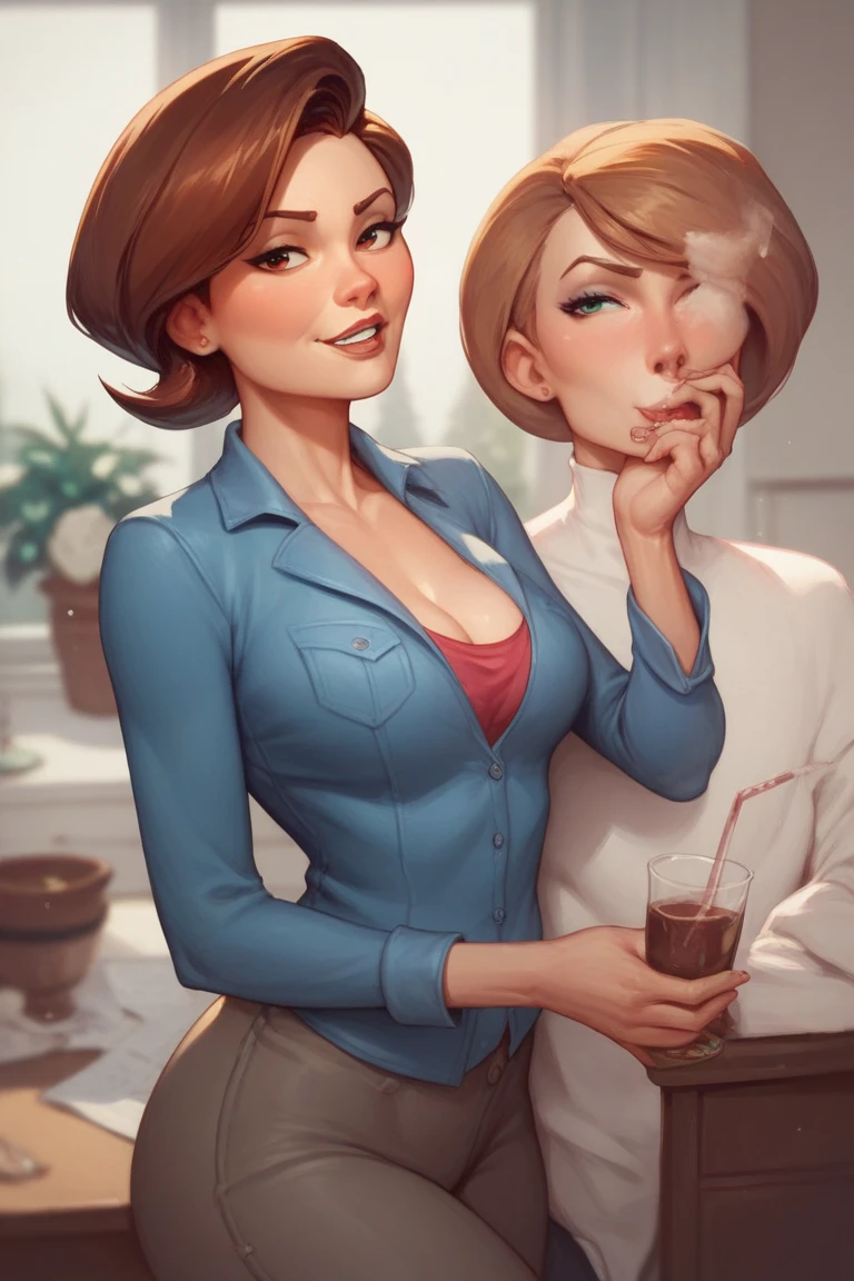 Max Caulfield, (masterpiece), best quality, expressive eyes, ((big hips)), ((hourglass body)), camara on the table, perfect face, 1girl, (((mature body))), fit woman, earrings, lipstick, makeup, brown hair, earrings, eyelashes. (((wearing a white tshirt))), (red fashion thong underwear), (perfect eyes), happy, perfect teeths, (red thighhighs), piercing, nail polish, bedroom, camara on table, (phone on the table). (bedroom background), (perfect fingers), red lips, makeup, blue eyes, brown hair, (freckles:0.3), short hair, small breasts, detailed eyes, detailed face, maxine_caufield_byammpu