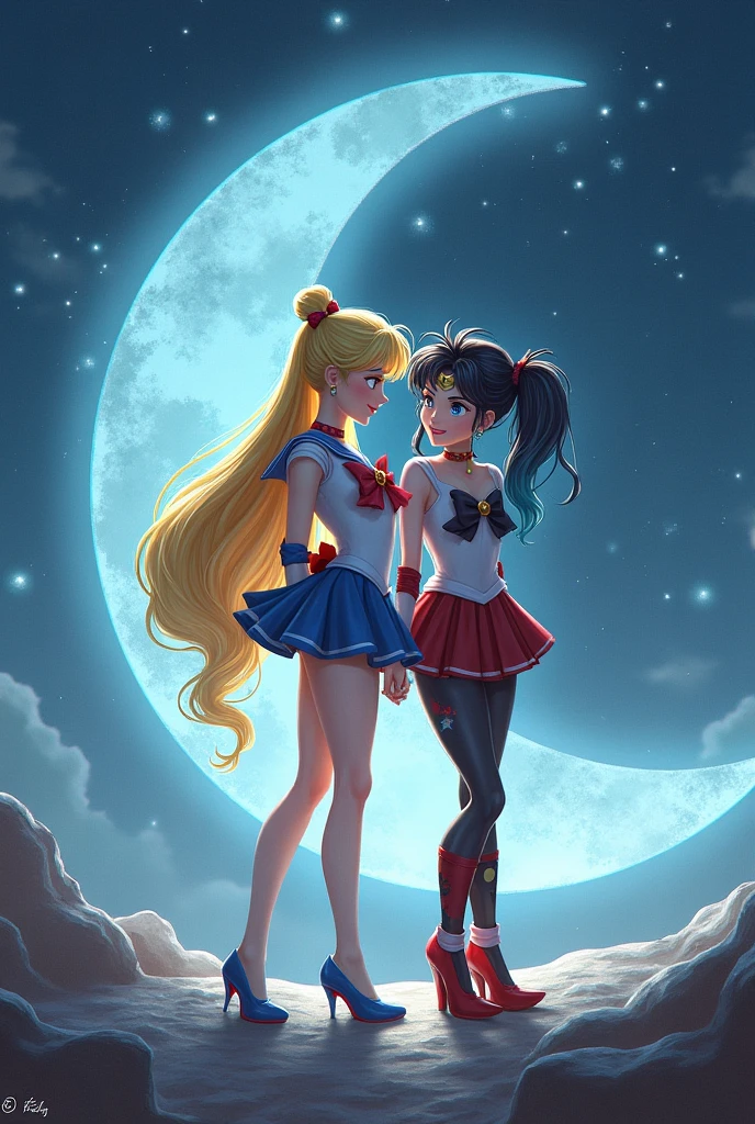 Sailor Moon versud Sailor de la media luna