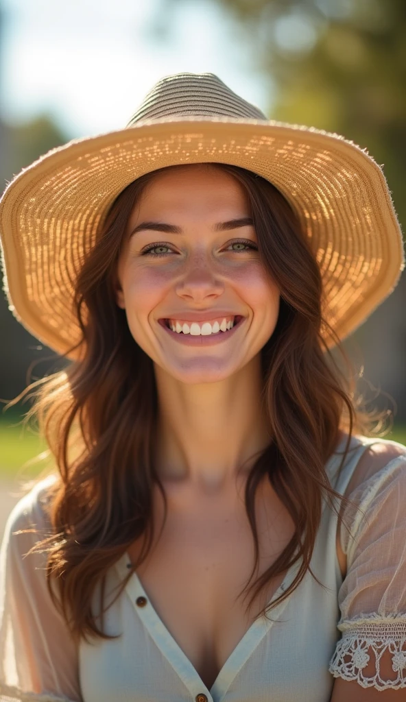 Jeune fille style argentine, souriante, sublime, photo style Instagram