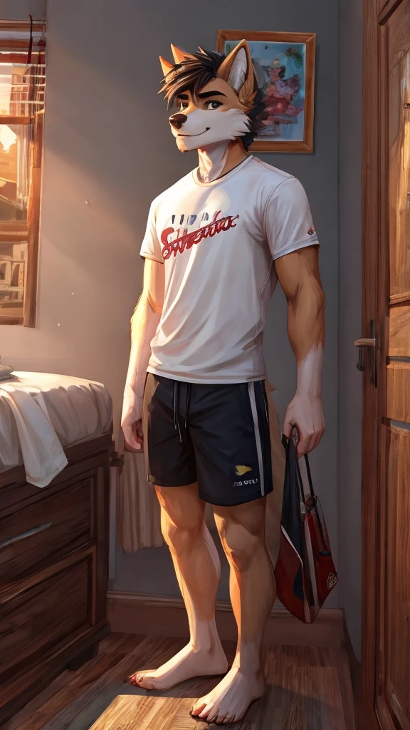 Vary other views and poses, menino mais novo，barefoot，arms raised up,  Abs，adolable，musculatura，Um cabelo escuro，Uniforme de artes marciais，Sente-se no gramado，menino，menino bonito，bare-legged，short pant，Muscles are strong，Healthy boy，chest muscle