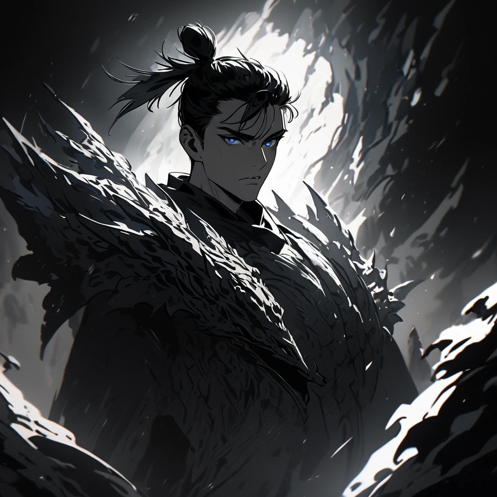 score_9, score_8_up, score_7_up, (((cowboy shot))), (((dynamic pose))), (((dynamic angle))), sehele style, (((black and white only))), ink style, ink style, ink wash painting, 1boy, mature man, wuxia warrior, 8k, 16k, trending on pixiv, fanbox, skeb, masterpiece, absurdest, <lora:Seunghee_Lee_Style_SDXL:0.7>, (outdoors, wuxia fantasy background), highly detailed, extremely detailed, surrounded by enemies, <lora:inkpony_v10:1>
