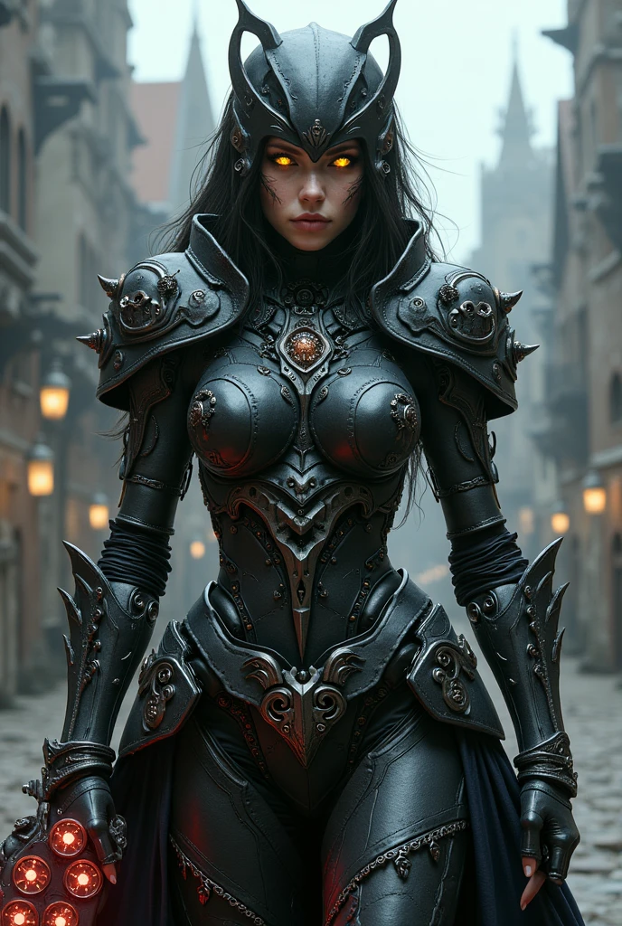 Stunning Black Shiny Armored Lady: A Masterpiece in Amazing Detail Photography
By: Clint Langley, Simon Bisley
- Quality: Insanely Detailed & Intricate, Hypermaximalist
- Detail: Extremely Detailed, Finely Crafted
- Resolution: Ultra High-Resolution (16k)
- Style: Elegant, Ornate, Hyper Realistic, Super Detailed, Noir Coloration
- Mood: Serene
This masterpiece, a testament to the skills of Clint Langley and Simon Bisley, showcases a beautiful woman donning a black shiny armor with a flowing c