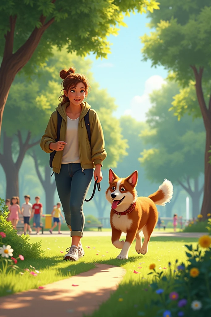 Do you have a dog in the park