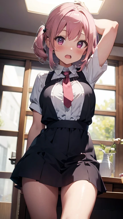 (masterpiece)、(Best image quality)、(Very detailed)、(Very detailed)、4K、(8k)、Best image quality、(beautiful)、 More about Campbell, 1 Girl,Huge breasts、Thick thighs,A light smile、Dynamic pose、gravure、Dynamic Angle、Noise Reduction、Emphasis on the crotch、Breast Augmentation、(Transparent black pantyhose:1.2),Crouching,Leg spread,pubic hair,(school uniform:1.2),(Bukkake on thighs:1.2)