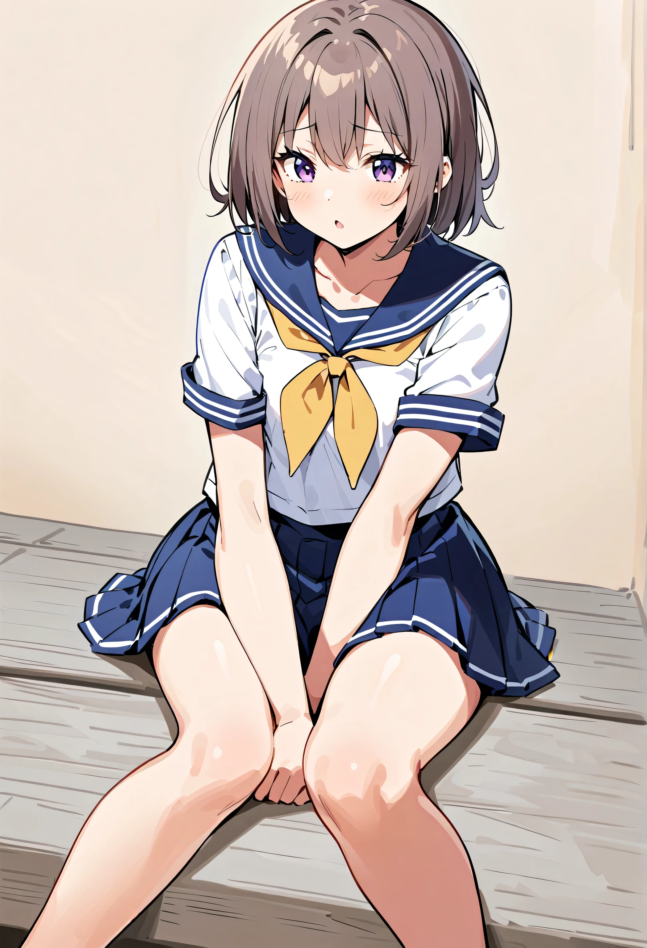 High school girl、 sailor suit ,