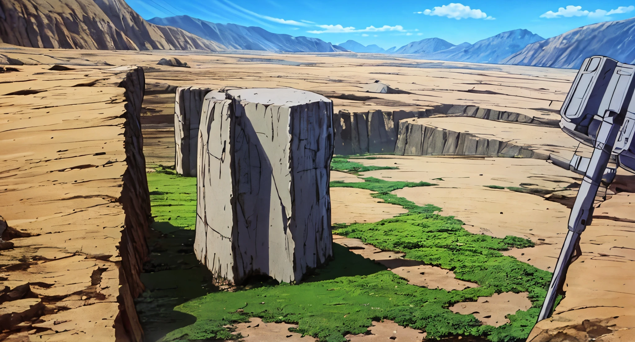 Gizard Wasteland ( Gizad Wilderness, Gizādo Kōya ) is a rocky wasteland on Earth, located northeast of Paprika Wasteland.
It is scattered with towering rock pillars and mountains, and no residences can be found anywhere across its arid landscape.
Rainy Sky. (Raindrops falling)
(Daytime) ((Light Sky)) (GREY)
(No humans) (No People) (No Citizen) (No Pedestrians)
High Quality,
UHD Quality,
2k,
4K Resolution,
8K Resolution,