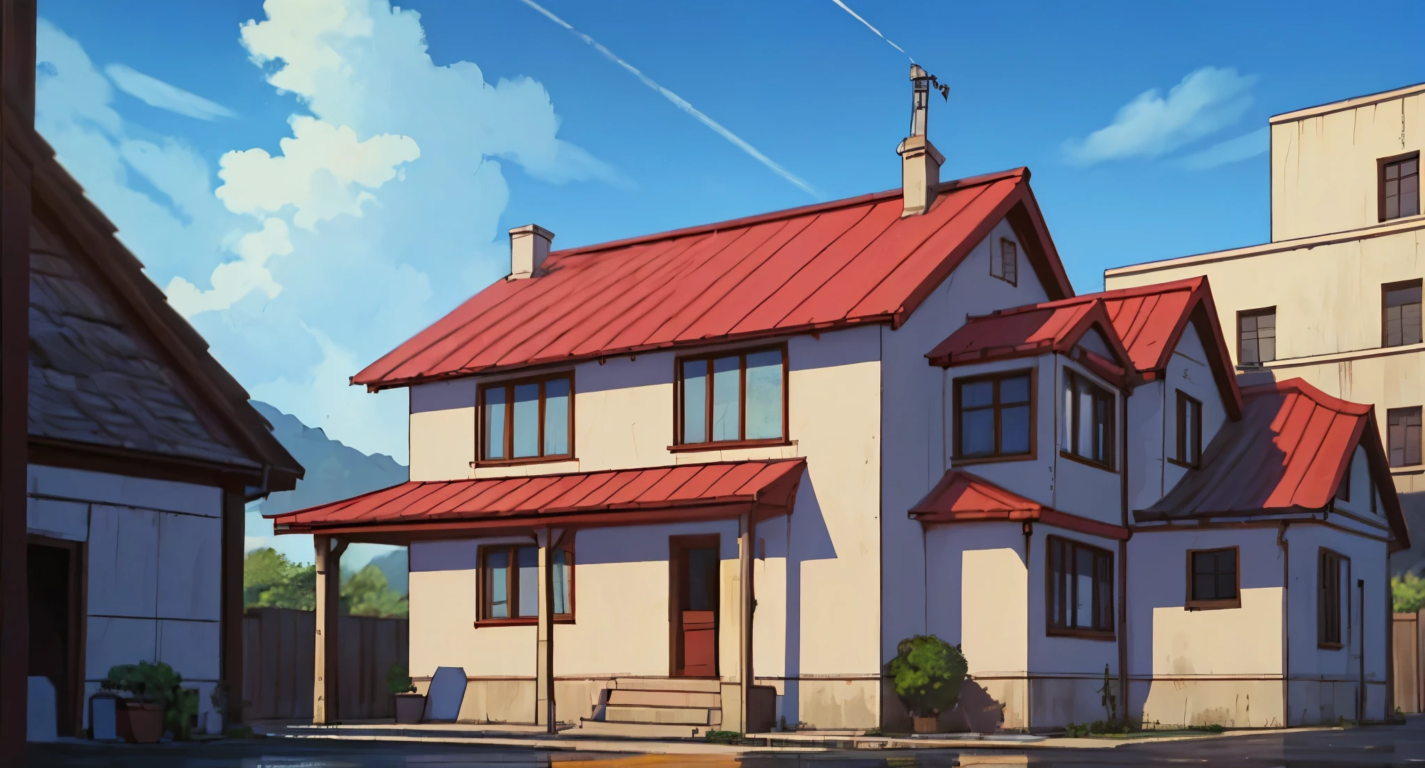 Kame House (カメハウス, Kame Hausu) is a house on a very small island in the middle of the sea.
The house itself is very distinctive. It is painted pink, with a red roof, and the words "KAME HOUSE" are displayed prominently on the front of the upper story.
Rainy Sky. (Raindrops falling)
(Daytime) ((Light Sky)) (GREY)
(No humans) (No People) (No Citizen) (No Pedestrians)
High Quality,
UHD Quality,
2k,
4K Resolution,
8K Resolution,