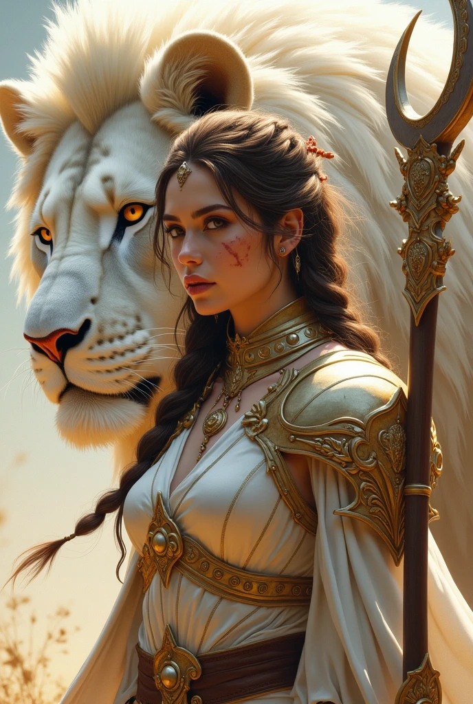 beste-Qualit, Shedever, 8K, super realism, a goddess, dark colored hair, brown eye, in the background Olympus