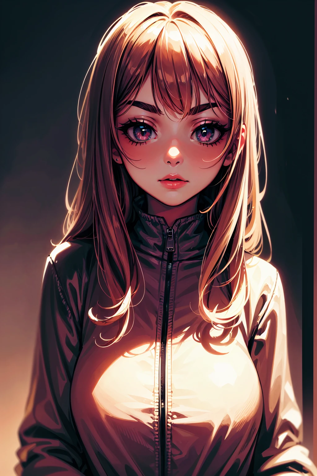 (masterpiece, top quality, best quality, official art, beautiful and aesthetic:1.2)
1girl, adult woman, medium breasts, lips closed,
upper body photo,
hands behind back,
brown hair, long hair,
nsfw,
knit sweater,
subtle lipstick,
model face,
red eyes , beautiful eyes, staring into my soul, looking at viewer,
beautiful painting,
simple color background,
<lora:add_detail:1.5>