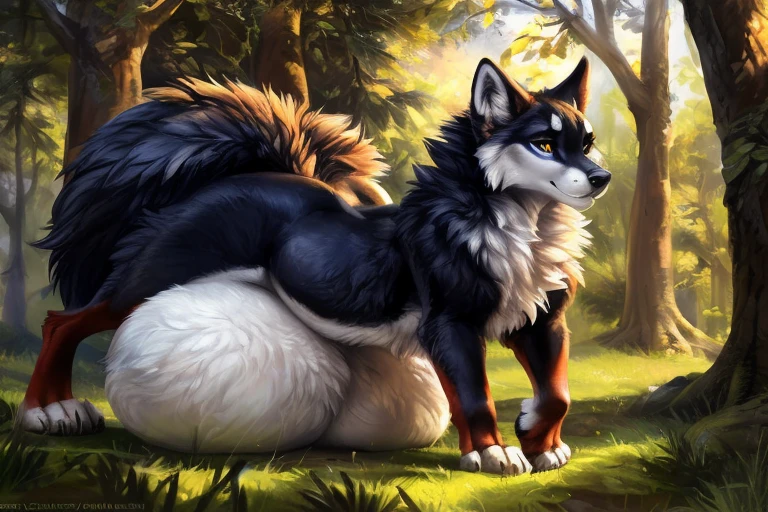feral, Wolf male, huge balls, huge canine penis, huge knot, hyper canine penis, ((hyper balls)), precum spurt, excessive precum, precum, black genitals, black anus, raised tail, paws,, best quality, shaded, extreme detail, highly detailed, ultradetailed, intricate, realistic, detailed background, hi res, realistic, photography \(artwork\), (by kenket), by ross tran, by michael & inessa garmash, by pino daeni, by isvoc, by kiguri, by alena aenami, by ruan jia, (by zenthetiger, by wolfy-nail), by Enki Bilal, by drmax, photorealism, huge erection, [tsukune minaga], (((huge haunches, huge hips, huge thighs)))