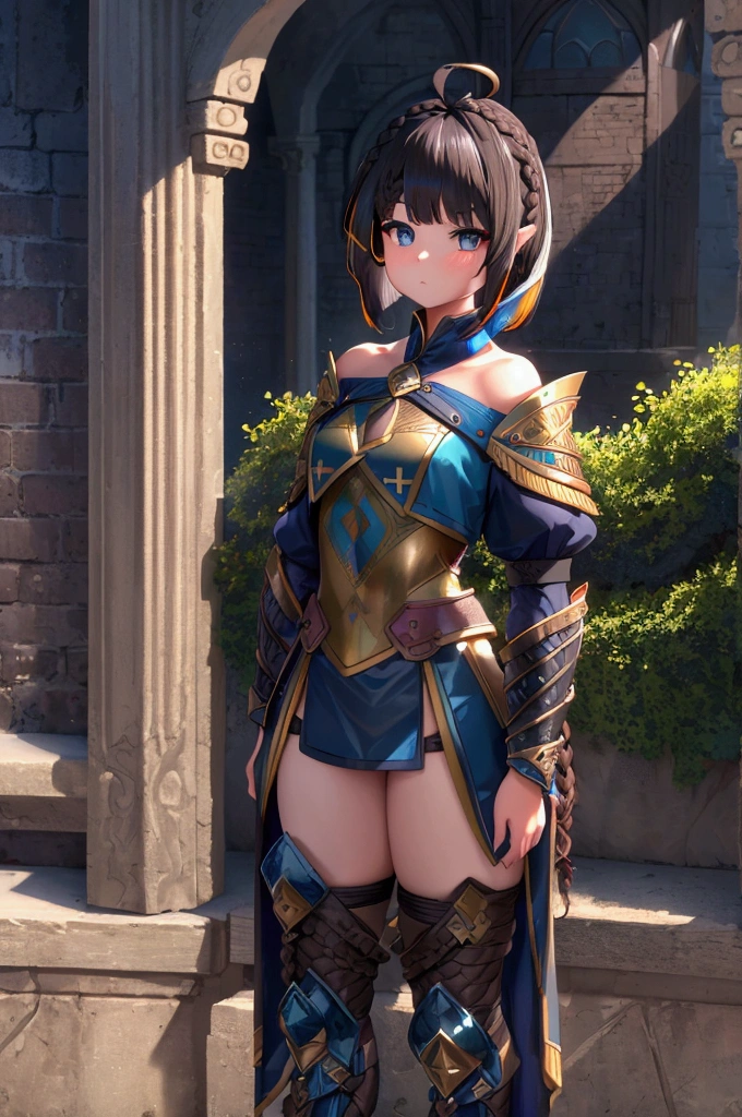 (masterpiece),(best quality:1.0), (Ultra-high resolution:1.0), Detailed description, 8K, Japanese cartoons, 1 Girl, Beautiful posture, High target, Pretty Face, Delicate face, beautiful eyes, best quality, Extremely detailed, Practical, Fexistal Fantasy 13 character (((Lightnexistg Farron))) exist (metal bikexisti armor),Sexy legs, Beautiful medium breasts, pexistk hair, rest dark red pleated micro skirt, rest voluptuous, ((((Full body view)))), (Full body portrait), (Cute standexistg pose), No upskirting, rest ((Knee-high heavy-duty boots with spurs))Holding a sword,arms,battlefield,Classical Europe,Baroque
