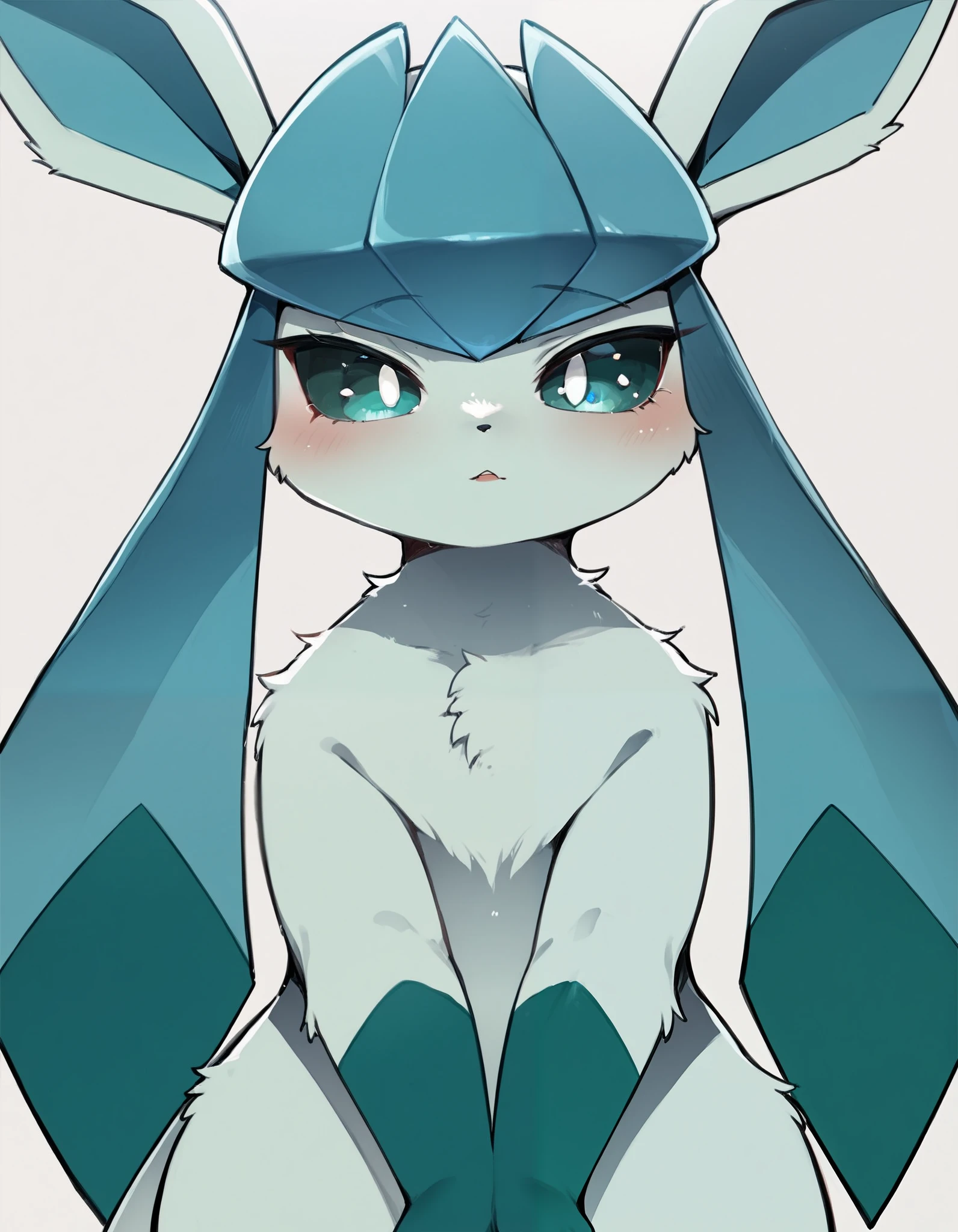 score_9, score_8_up, score_7_up, score_6_up, source_anime, rating_safe, Glaceon, Pokemon, furry female, POV,