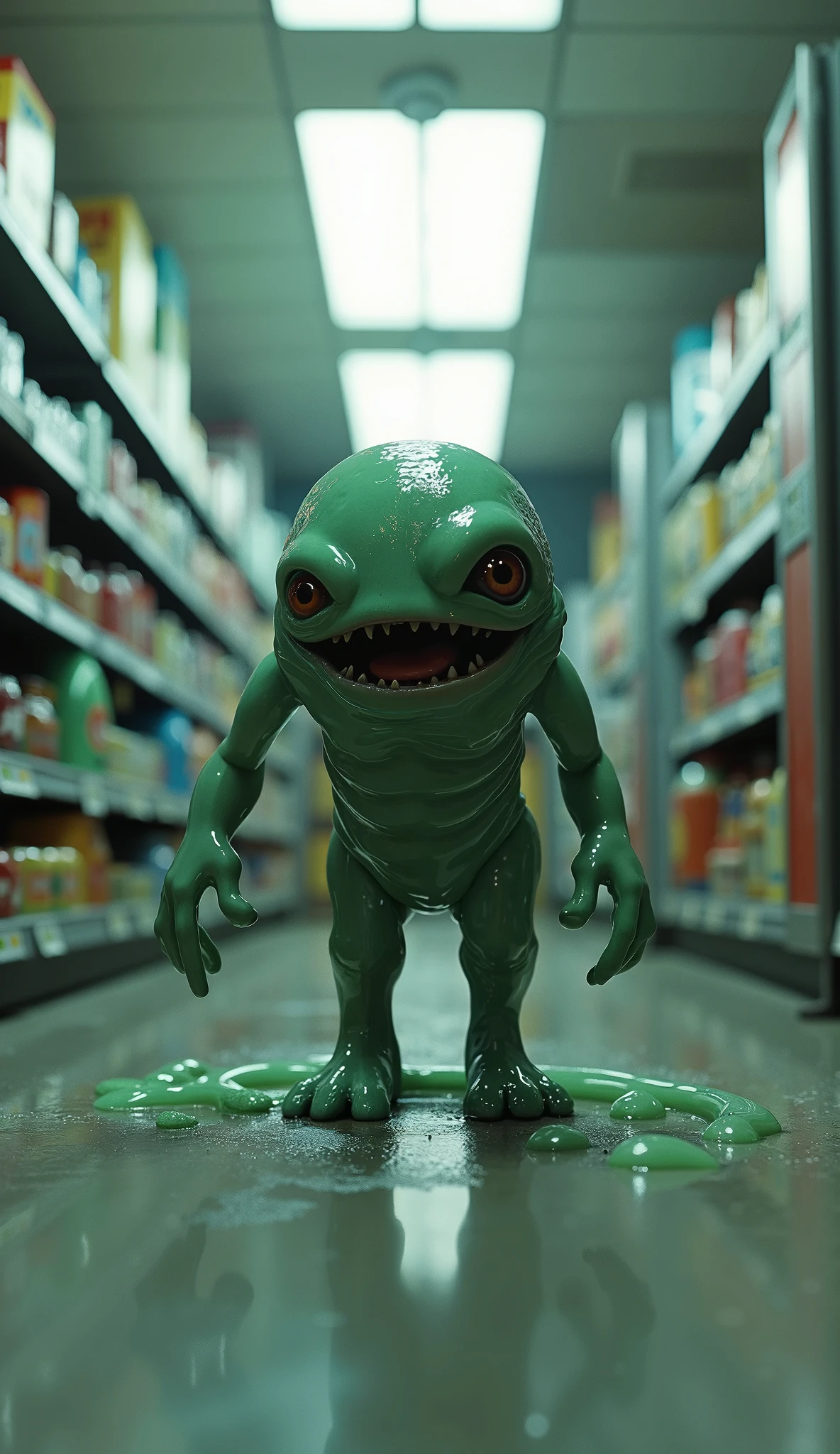 Turn an avocado into an animated character with monster features. Give it a scary or peculiar appearance by adding details like fangs., claws, eyes
large, etc. 