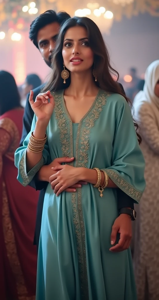 A woman in a pink dress is talking to a man in a brown robe, arab young monica belluci, Young Arab Monica Bellucci, cena de um filme 1 9 7 3, 1 9 7 0 S Filmes, Arab wrestling woman, salma hayek as a barbarian, captura de tela do filme, cena de filme antigo, 1 9 6 9, 1969