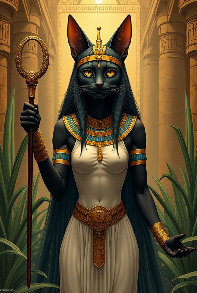 A Cat as a goddess