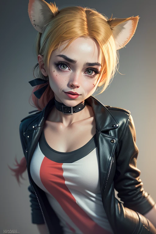 Harley Quinn reimagined as a hyena