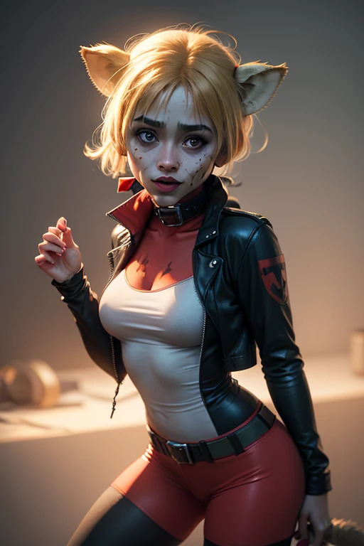 Harley Quinn reimagined as a hyena