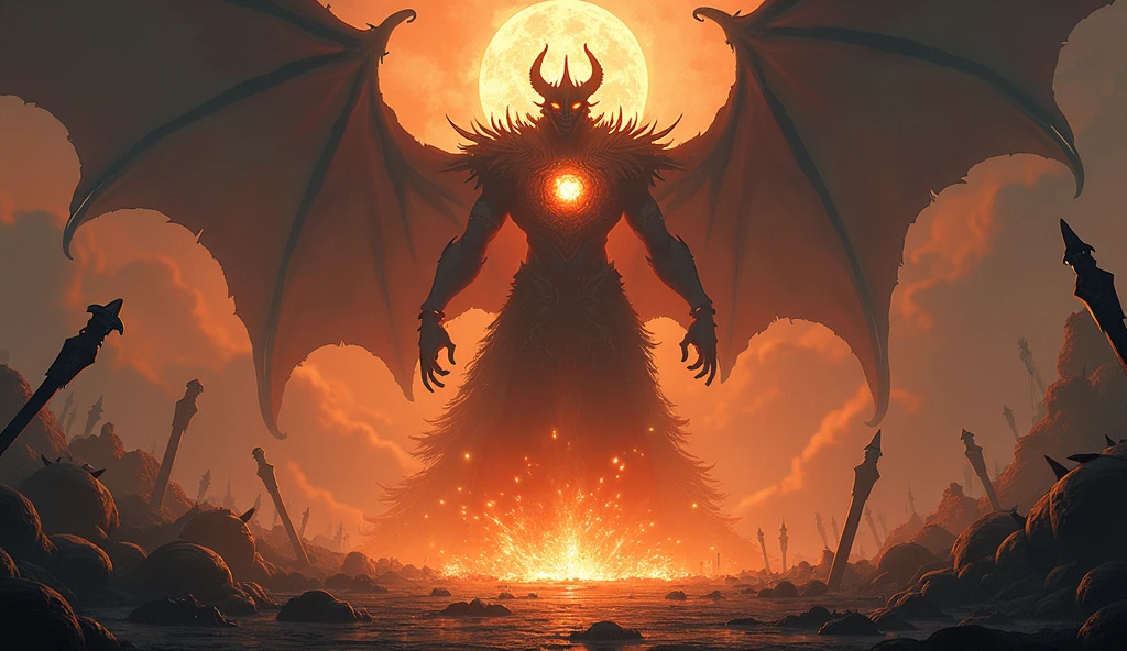 8K, cinematic, high resolution, close up, a dynamic and visually intense digital artwork that portrays an epic battle in a hellish scene. Depict a chaotic and fiery landscape with billowing clouds, engulfed in flames, and Earth in a state of turmoil. Position the angel and demon as the central figures in the composition, locked in an intense combat. Render the angel with divine radiance, depicting flowing robes, majestic wings, and a determined expression. Contrastingly, depict the demon with menacing features, dark and twisted form, and a ferocious countenance. Emphasize their respective powers and distinct characteristics through intricate details. Surround the battlefield with a hellish landscape, combining elements of fire, clouds, and chaos. Illustrate raging infernos, with flames licking the terrain and engulfing the surroundings. Use a mix of warm tones such as reds, oranges, and yellows to enhance the intensity of the scene. Incorporate billowing clouds and smoke, adding to the atmosphere of turmoil and destruction. Depict swirling shapes and dark shadows within the clouds, hinting at the otherworldly forces at play. This will enhance the dramatic impact of the composition. Show Earth in a state of chaos beneath the battleground. Illustrate crumbling buildings, shattered landscapes, and chaotic elements such as stormy seas or tornadoes. Capture the devastation and sense of despair, underscoring the gravity of the conflict between good and evil. Through meticulous attention to detail and dynamic composition, create an artwork that captivates viewers with its intensity and symbolism. The clash between the angel and demon, the hellish scene of fire and clouds, and the Earth in turmoil will evoke a sense of awe and invite contemplation about the eternal struggle between good and evil