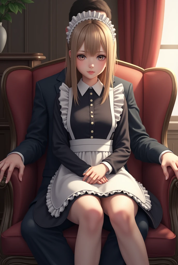 ((Best quality)), ((Masterpiece)), ((Super detailed)), (illustration), (Detailed light), (An extremely delicate and beautiful),A charming young girl,Dramatic perspective,White long hair,bedroom，get up